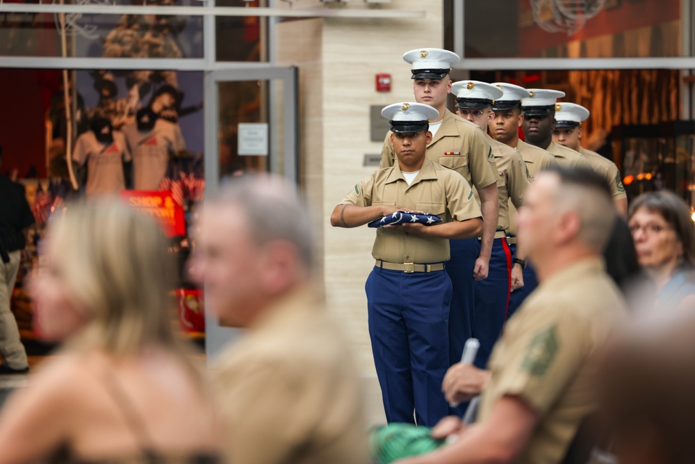 Master Sgt. Marple’s son participates in his retirement