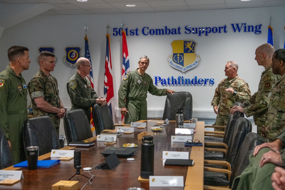 501st Combat Support Wing hosts EUCOM leadership visit to RAF Fairford and BTF 24-3