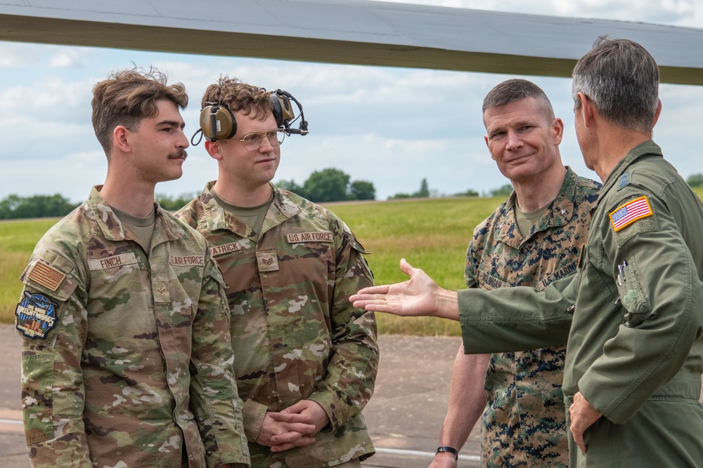 501st Combat Support Wing hosts EUCOM leadership visit to RAF Fairford and BTF 24-3
