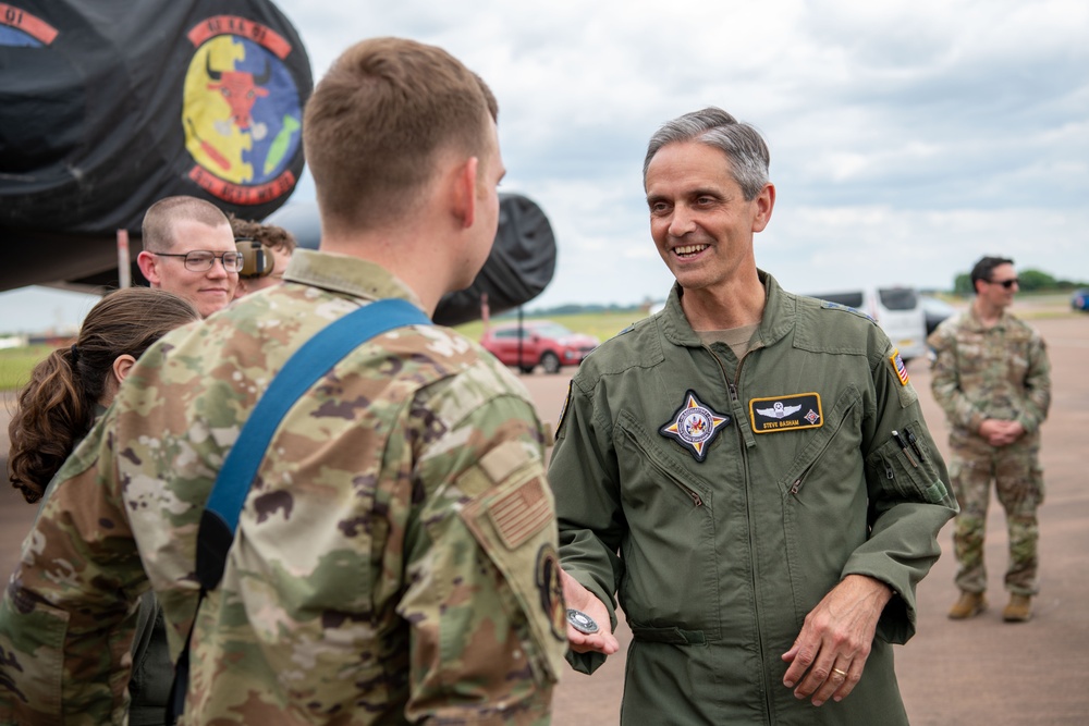 501st Combat Support Wing hosts EUCOM leadership visit to RAF Fairford and BTF 24-3