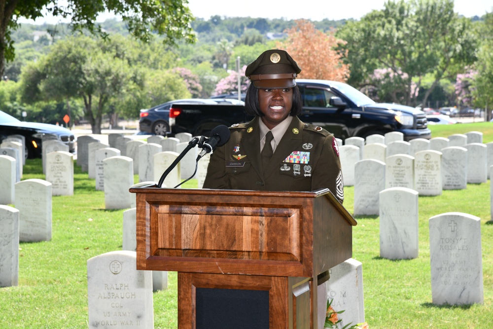 Former Sgt. Maj. of the Army Leon L. Van Autreve honored at ceremony