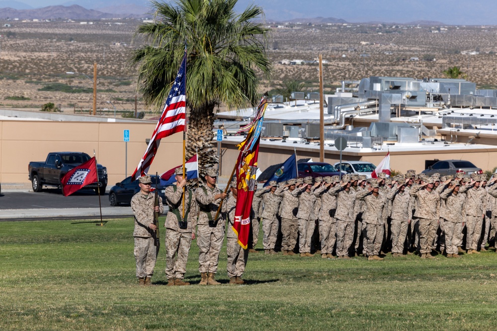 2/7 conducts change of command ceremony