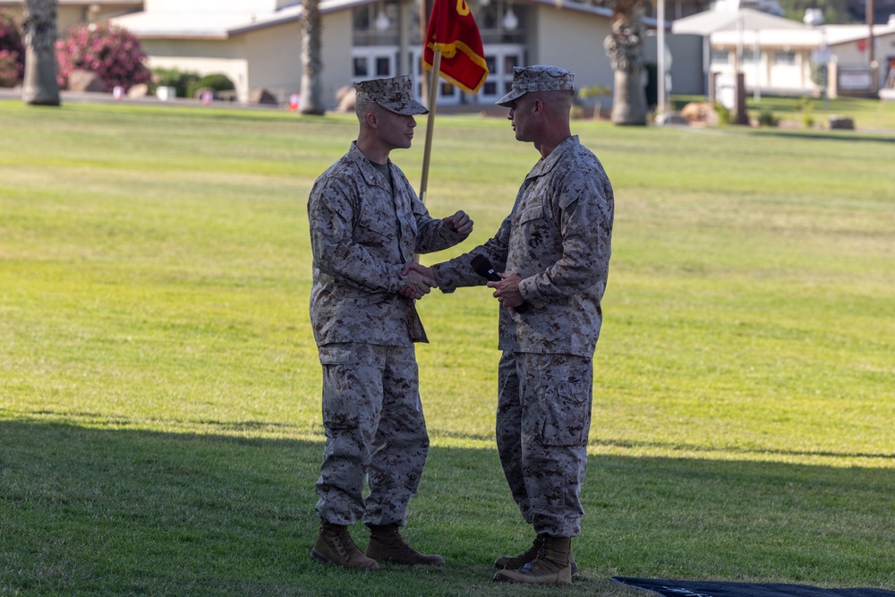 2/7 conducts change of command ceremony