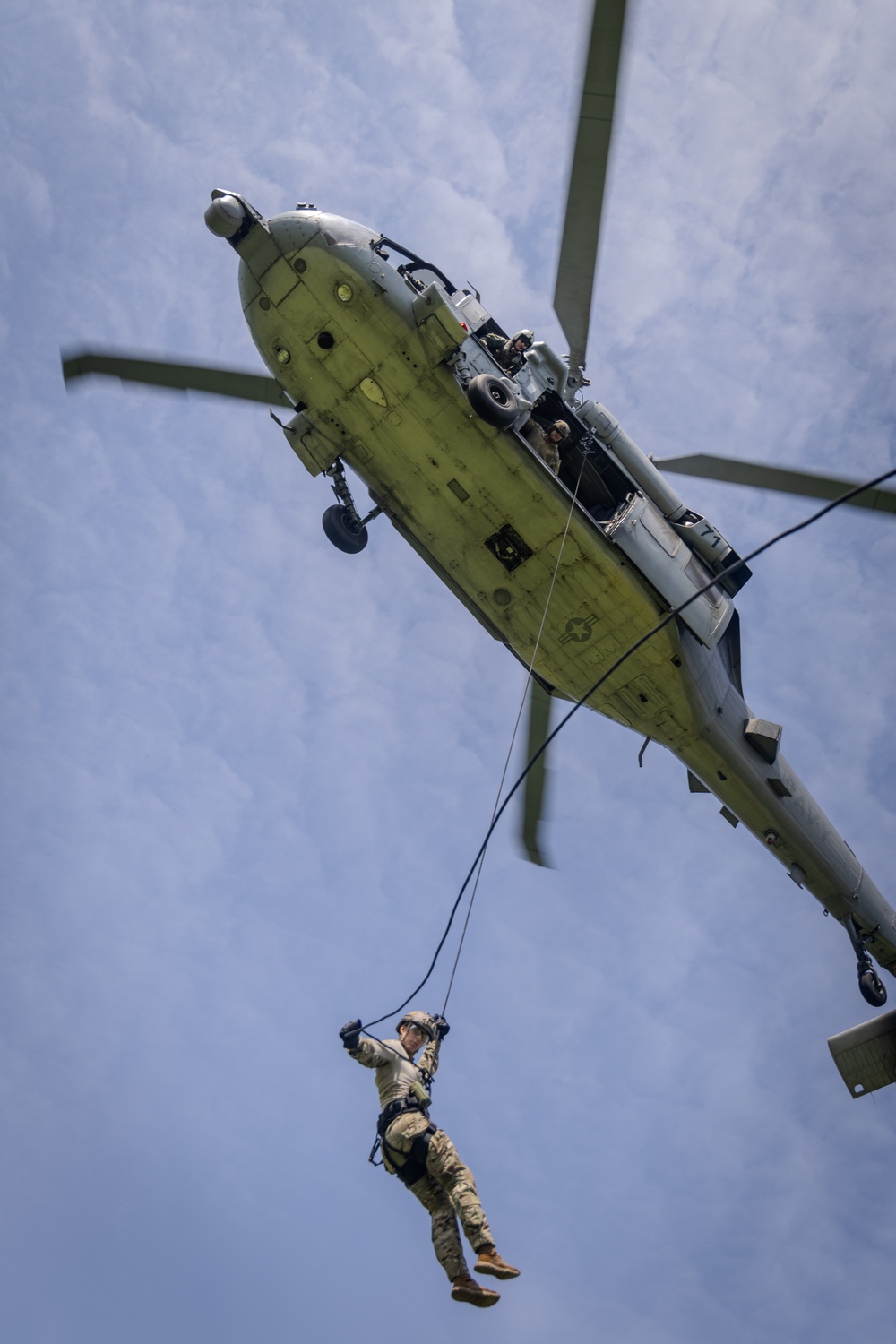 BALTOPS 24 EOD Fast Rope and Rappel Drills