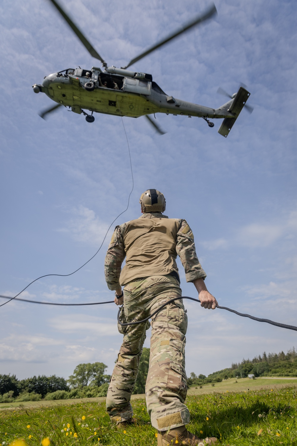 BALTOPS 24 EOD Fast Rope and Rappel Drills