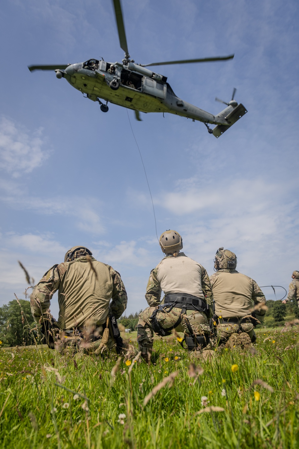 BALTOPS 24 EOD Fast Rope and Rappel Drills