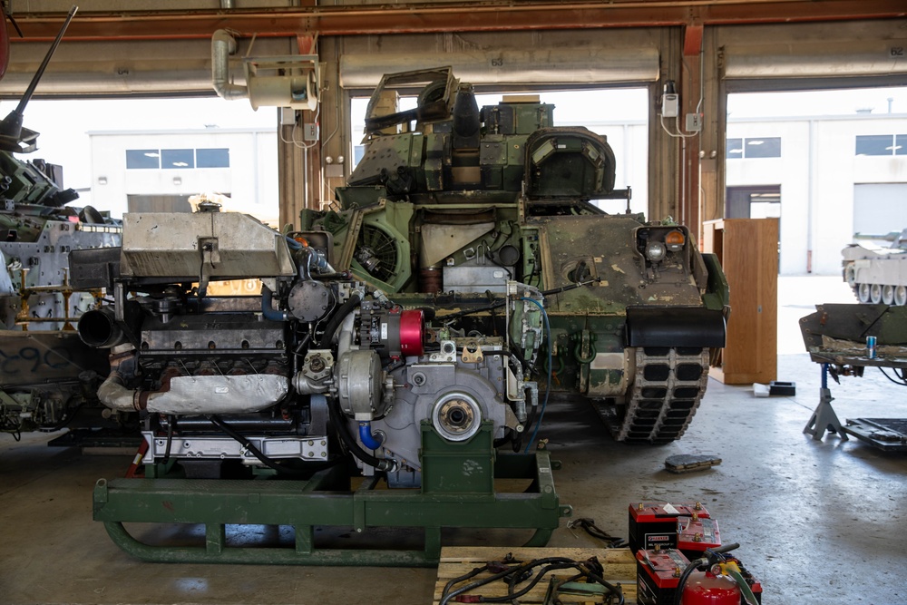 Bradley Fighting Vehicle at MATES on Fort Cavazos