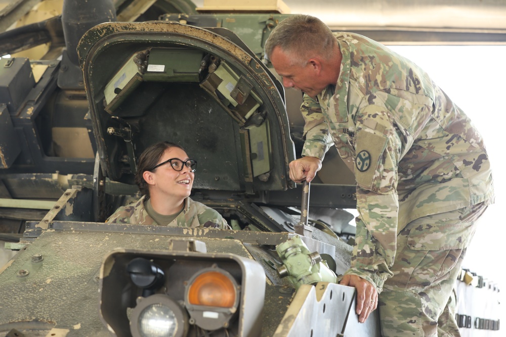 Tennessee Army National Guard visit the Maneuver Area Training Equipment Site