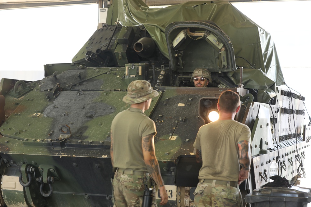 Tennessee Army National Guard visit the Maneuver Area Training Equipment Site