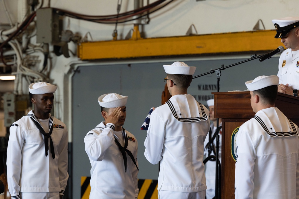 USS Bataan Holds Change of Command Ceremony