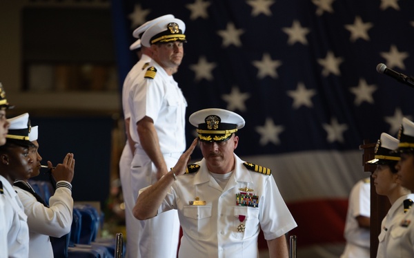 USS Bataan Holds Change of Command Ceremony