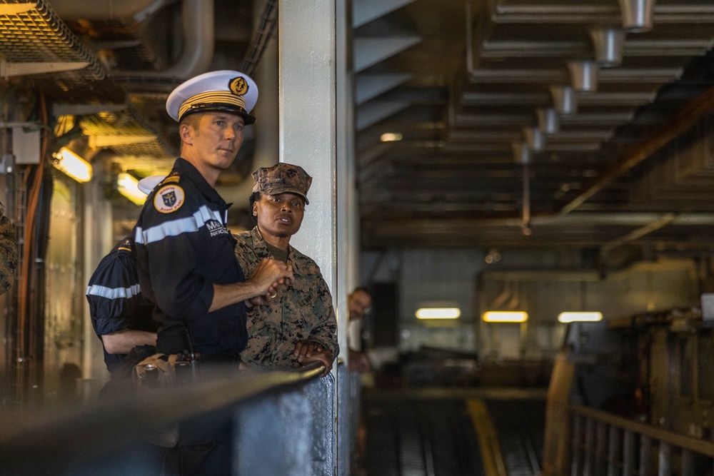 Jeanne D’Arc 24 AMPHIBEX: Col. Chestnut Visits the FS Tonnerre