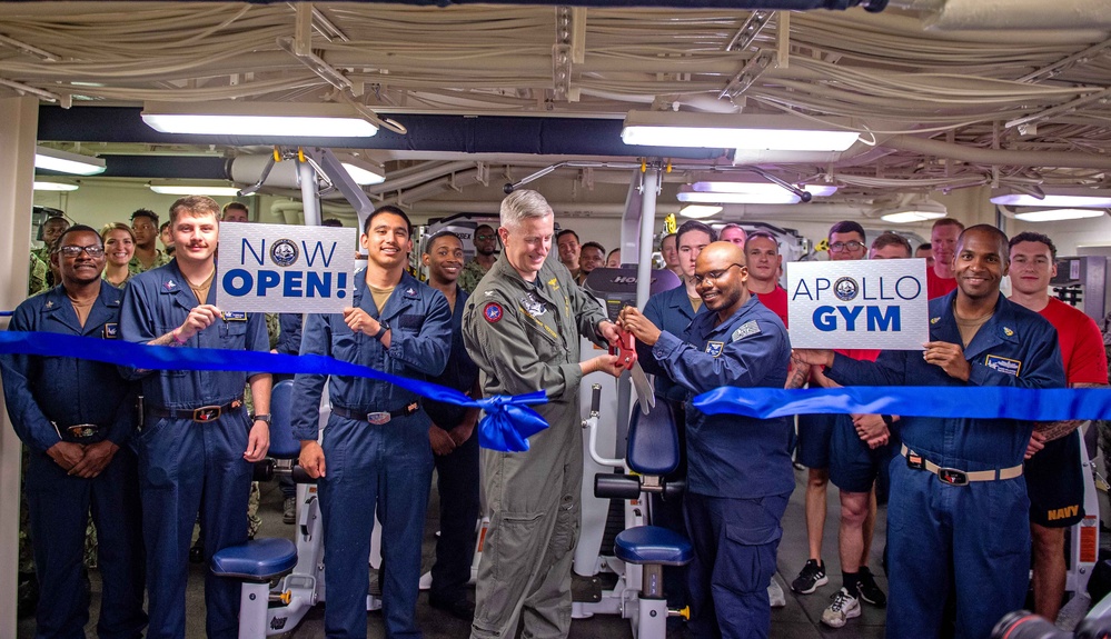 Apollo Gym Opens Aboard PCU John F. Kennedy