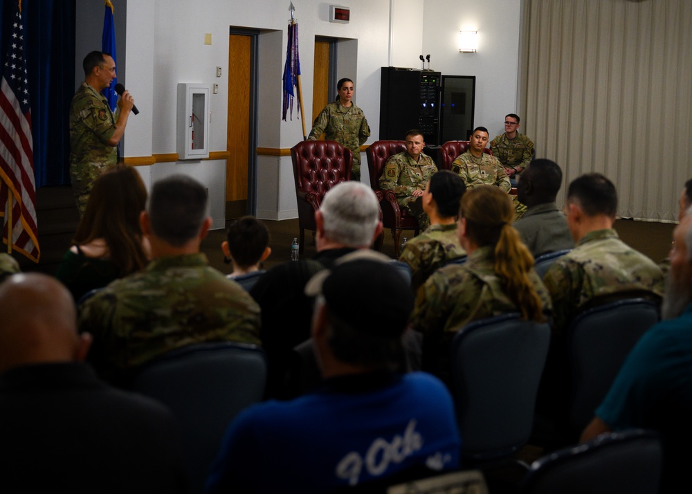 90th Communications Squadron Change of Command