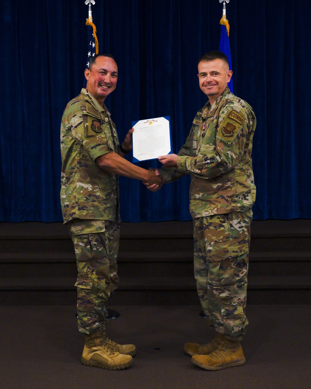 90th Communications Squadron Change of Command