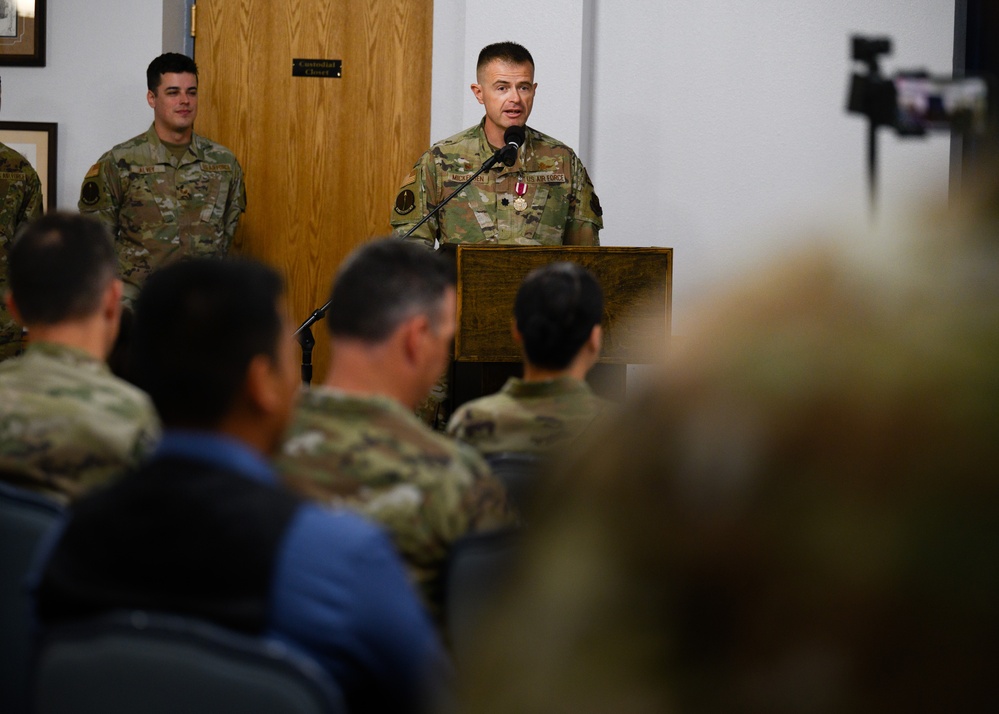 90th Communications Squadron Change of Command