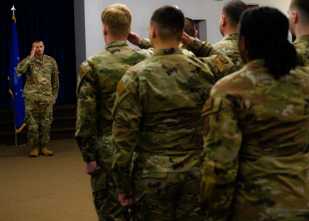 90th Communications Squadron Change of Command