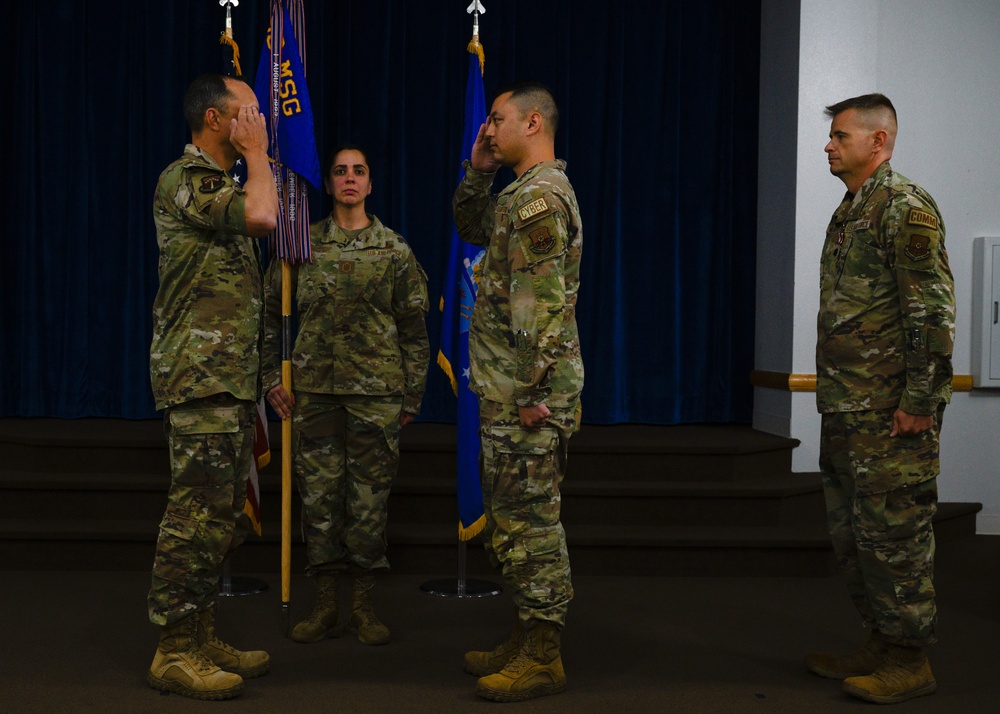 90th Communications Squadron Change of Command