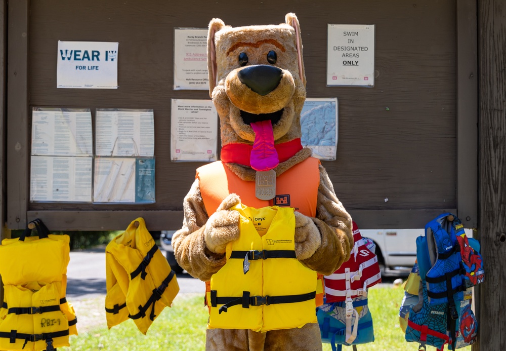 Bobber the Water Safety Dog Promotes Life Jacket Usage