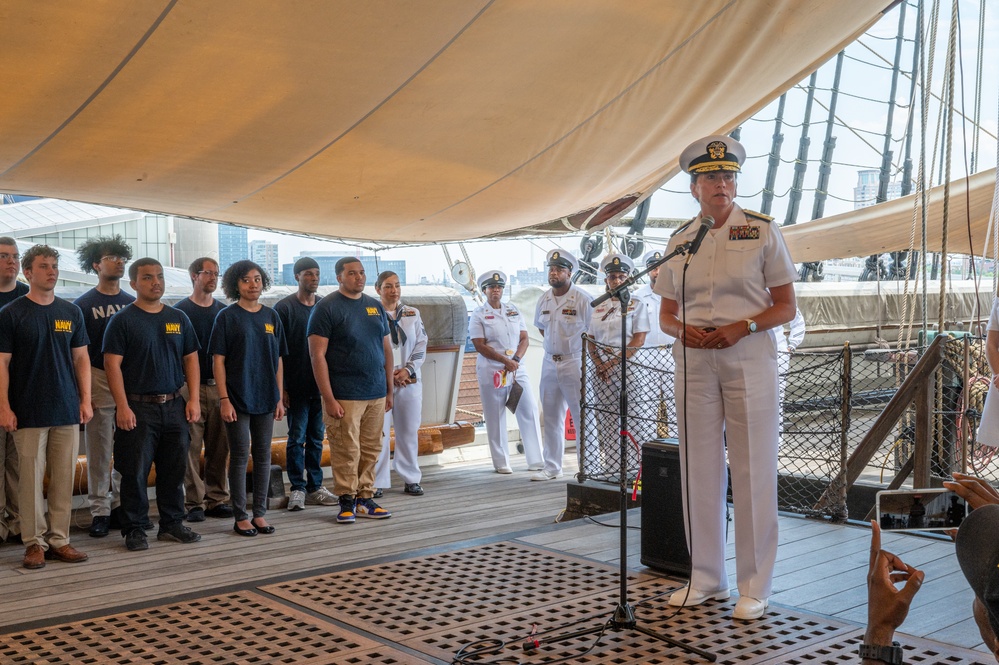 Future Sailors and Marines Enlist Aboard USS Constellation