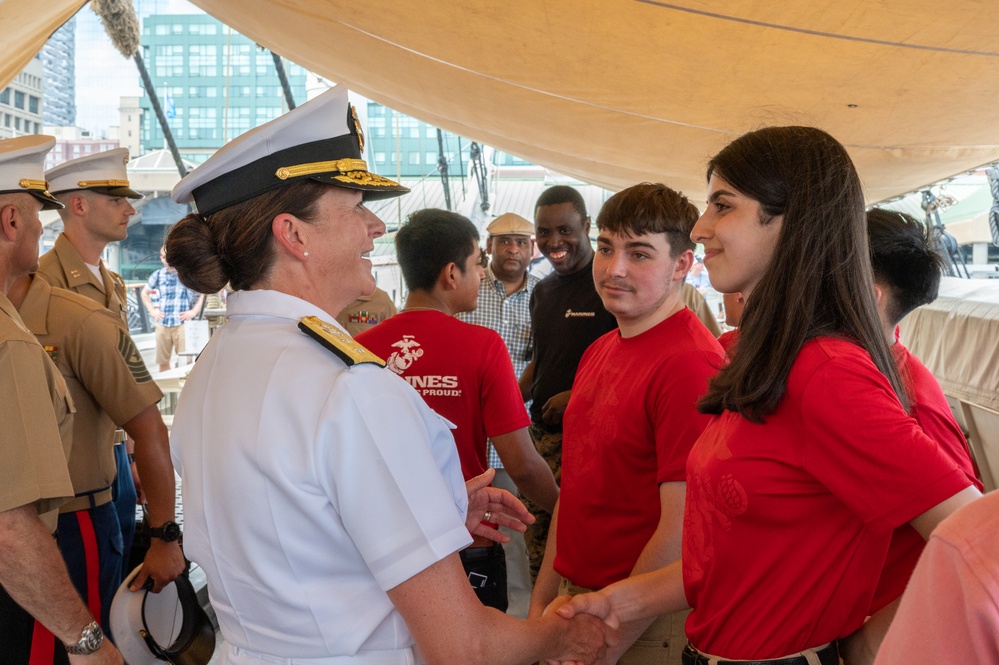 Future Sailors and Marines Enlist Aboard USS Constellation