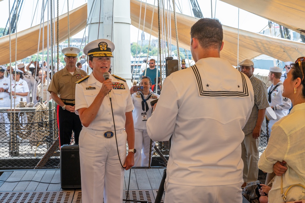 Future Sailors and Marines Enlist Aboard USS Constellation