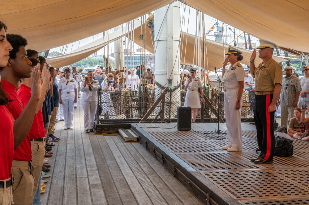 DVIDS - Images - Future Sailors and Marines Enlist Aboard USS ...