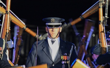 USAF Honor Guard Drill Team represents the US at Belgian Defence International Tattoo 2024