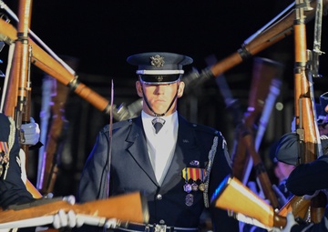US Air Force Honor Guard Drill Team represents the US at Belgian Defence International Tattoo 2024