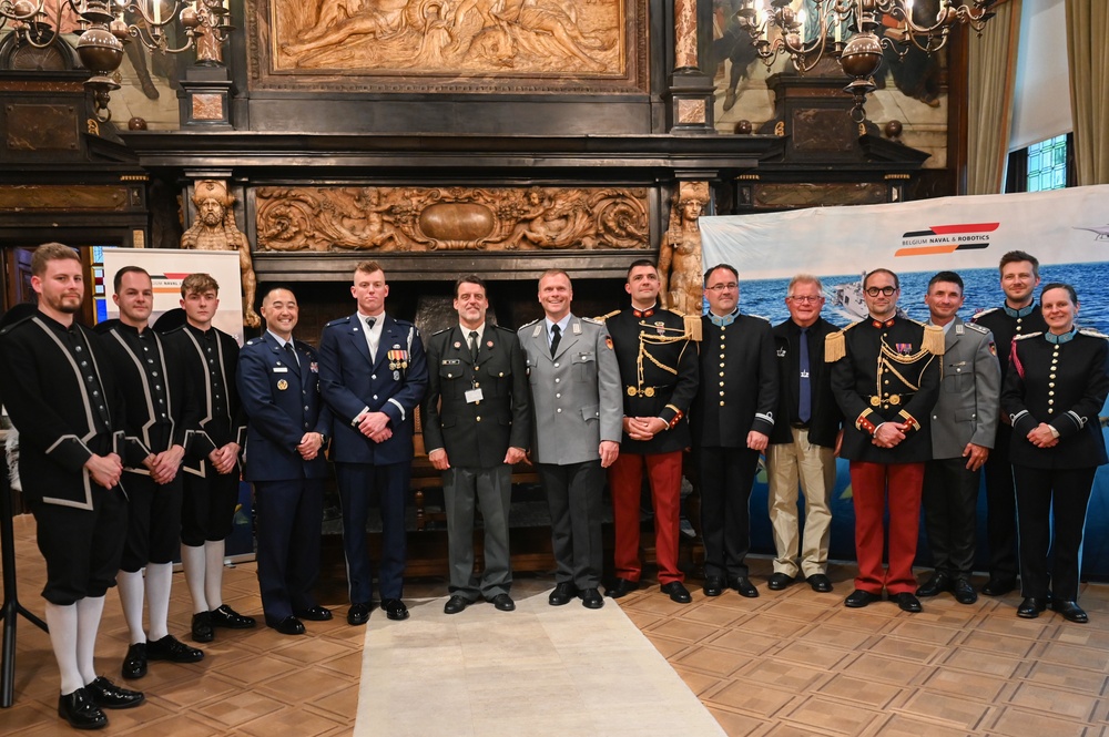 US Air Force Honor Guard Drill Team represents the US at Belgian Defence International Tattoo 2024