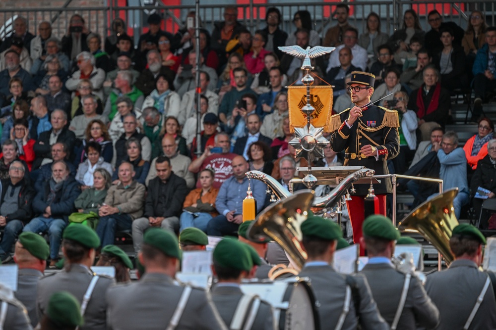 US Air Force Honor Guard Drill Team represents the US at Belgian Defence International Tattoo 2024