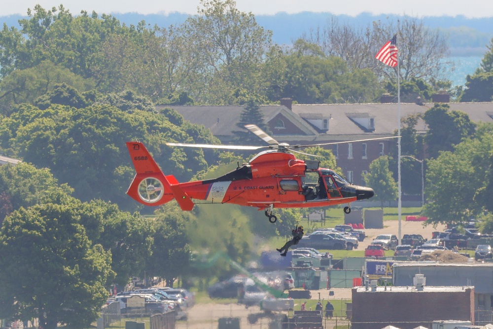 US Coast Guard Performs Demonstration at 2024 Selfridge Open House and Air Show