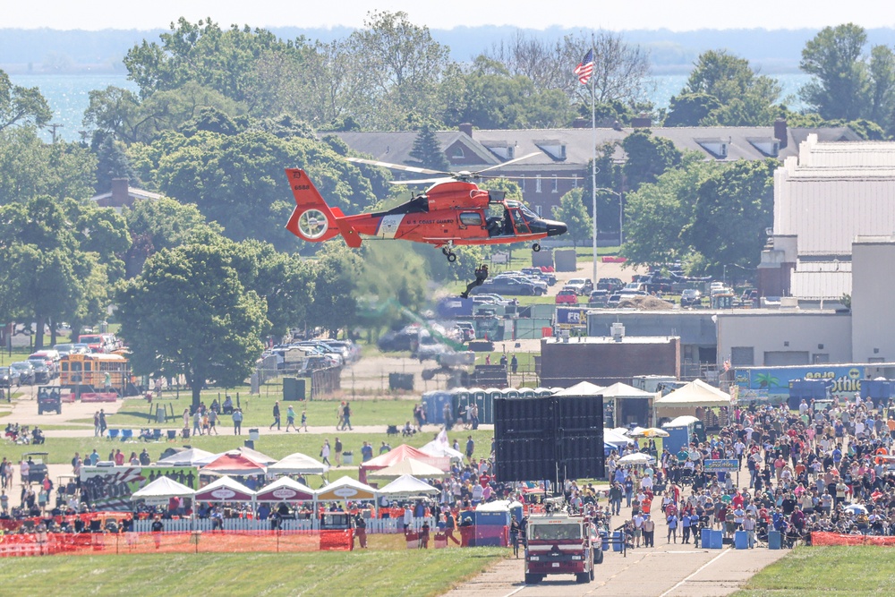 US Coast Guard Performs Demonstration at 2024 Selfridge Open House and Air Show