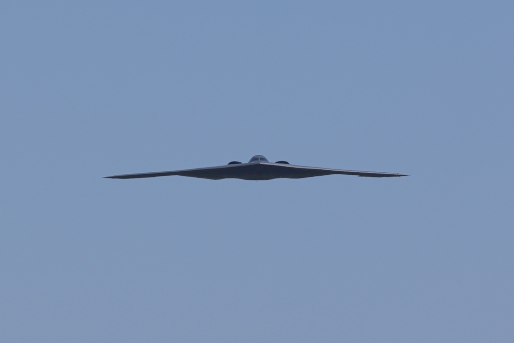 B-2 Spirit Conducts Flyover at 2024 Selfridge OpenHouse and Air Show