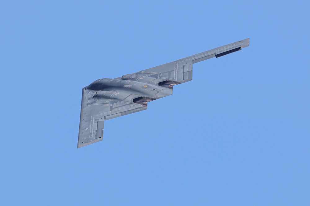 B-2 Spirit Conducts Flyover at 2024 Selfridge Open House and Air Show