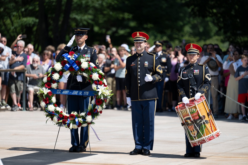 U.S. Army 249th Birthday Wreath-Laying at the Tomb of the Unknown Soldier