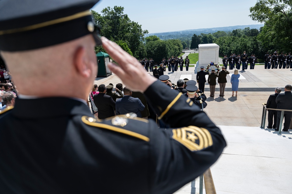 U.S. Army 249th Birthday Wreath-Laying at the Tomb of the Unknown Soldier