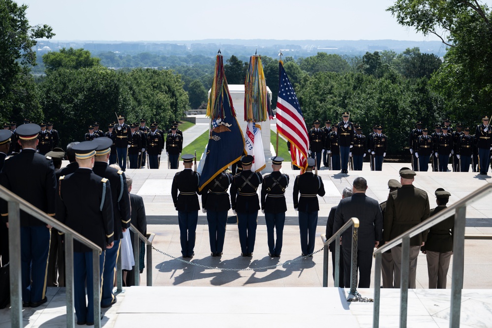 U.S. Army 249th Birthday Wreath-Laying at the Tomb of the Unknown Soldier