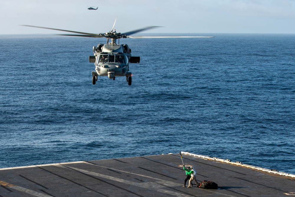 George Washington Conducts a Vertical Replenishment