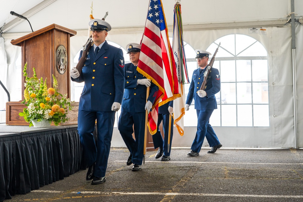 Coast Guard Base Astoria holds change of command ceremony in Astoria, Oregon