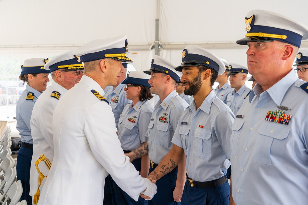 Coast Guard Base Astoria holds change of command ceremony in Astoria, Oregon