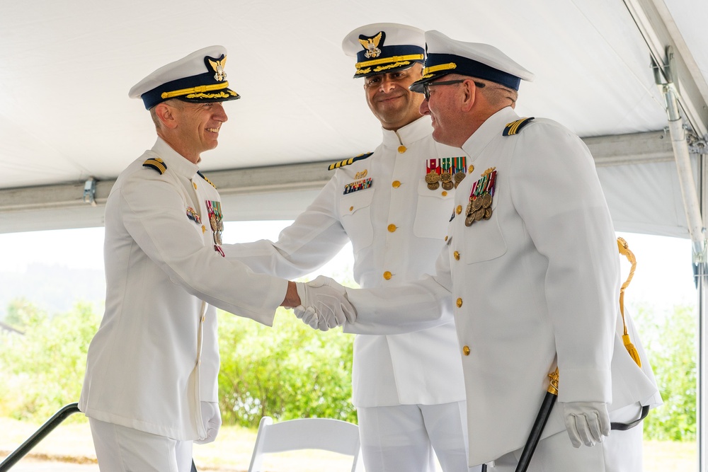 Coast Guard Base Astoria holds change of command ceremony in Astoria, Oregon