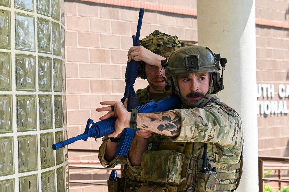 169th Security Forces Squadron active shooter exercise