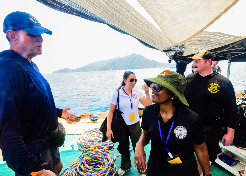 DPAA Leadership Visits an Underwater Recovery Team in Vietnam