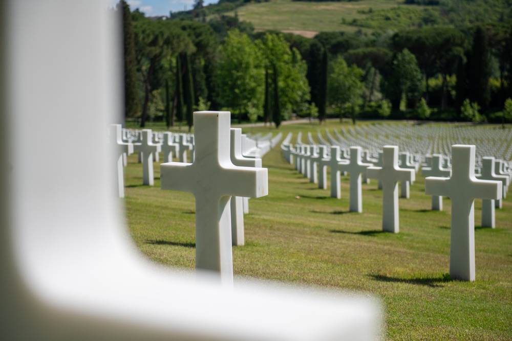 DPAA recovery team visits Florence American Cemetery and Memorial