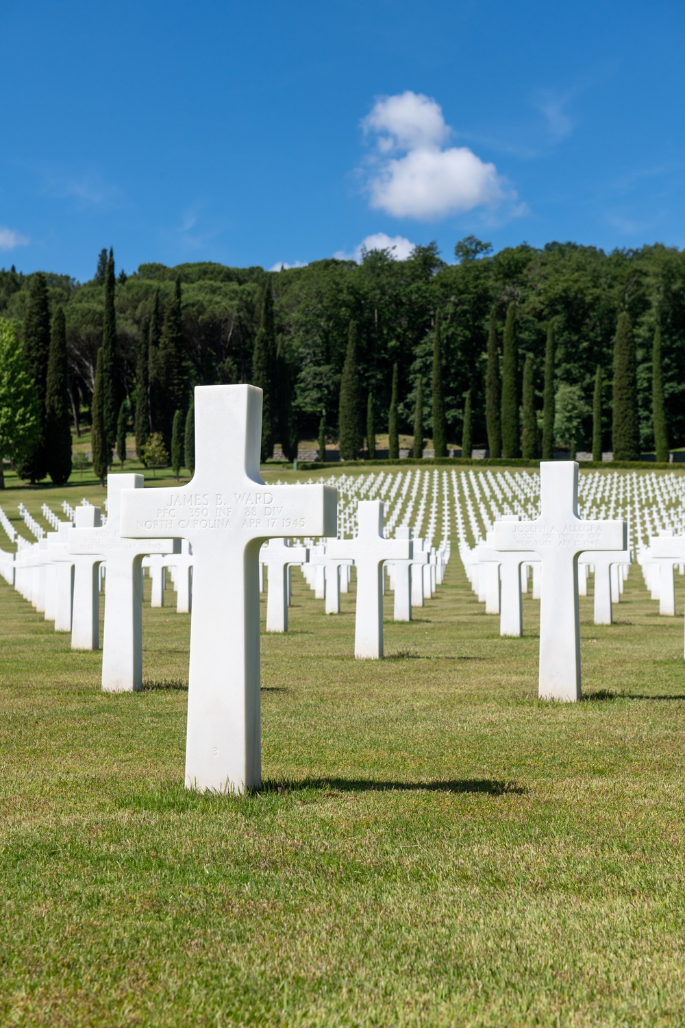 DPAA recovery team visits Florence American Cemetery and Memorial