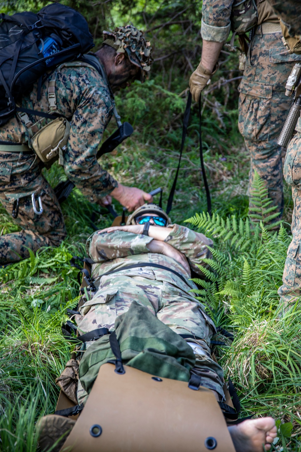 4th Recon Marines conduct a joint personnel recovery exercise in Sweden during BALTOPS 24