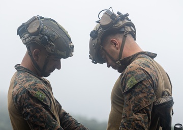 Kilo Company Rappel down Jungle Terrain