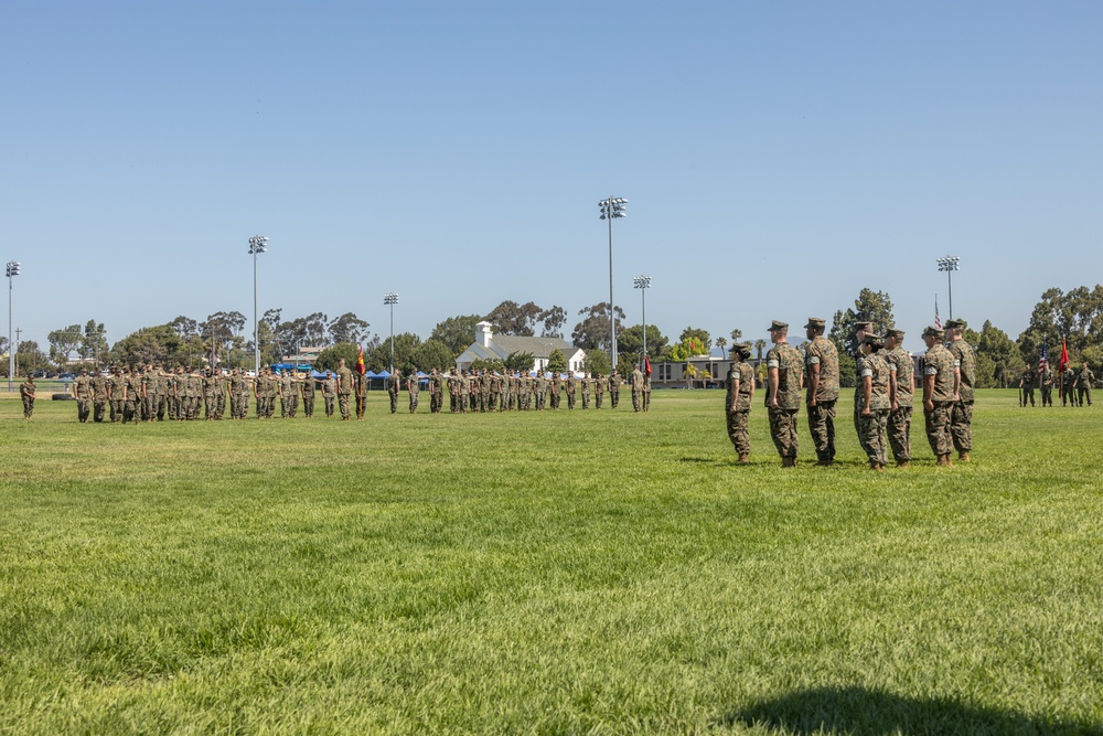 MCI-West H&amp;S Bn. Change of Command