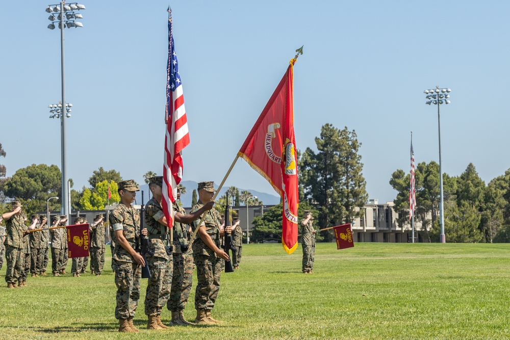 MCI-West H&amp;S Bn. Change of Command